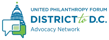 Forum Advocacy Network Logo with Graphic of US Capitol and Text Boxes